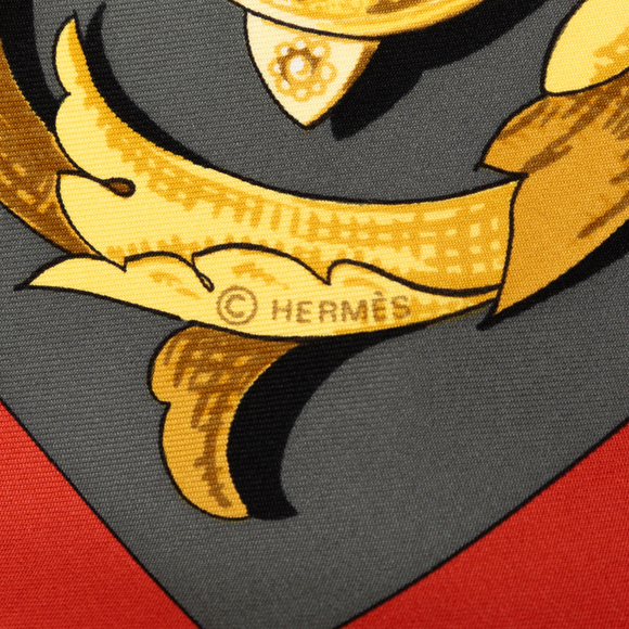 Pre-Loved Hermes Le Mors A La Conetable Silk Scarf 90 - Picture 4 of 9